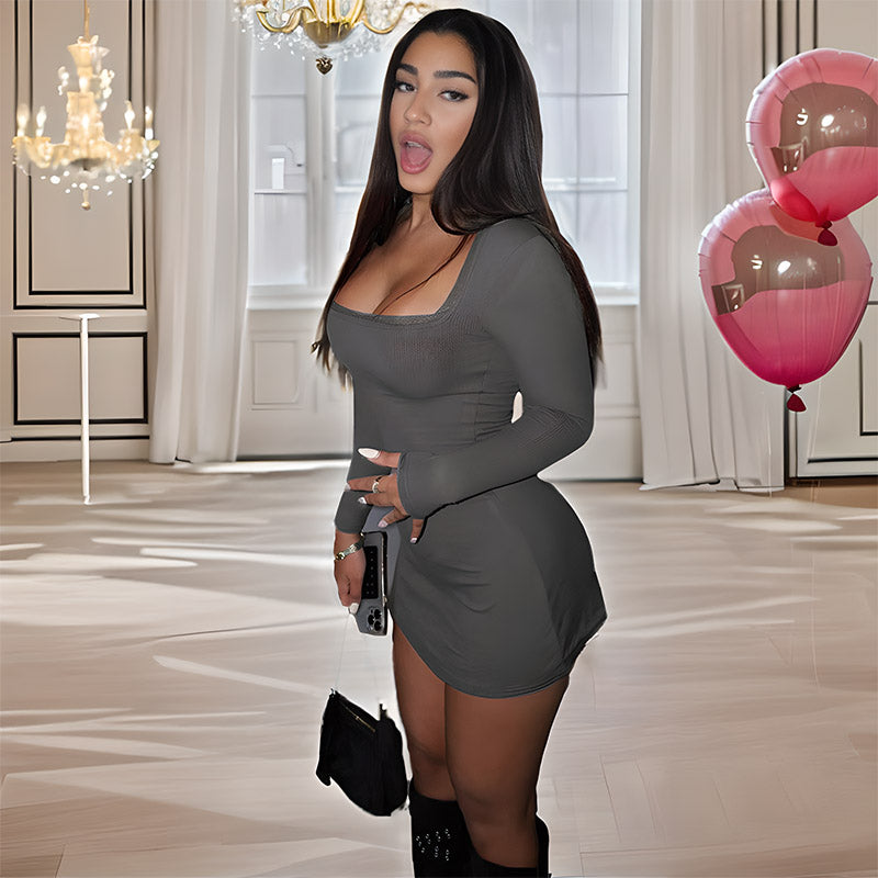 Homecoming Dresses Tight Fashion Slim Lace Solid Color Skirt