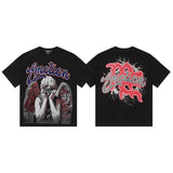 Mixed emotion cross-border t-shirt rhinestone printing g pure cotton printing