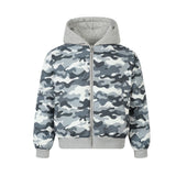Unisex Down Jacket Winter Hooded Sweater Double-Sided Padded Jacket Men