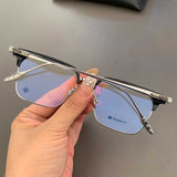 CHH Chrome Hearts Glasses pure titanium ultra-light square business retro versatile myopia glasses frame