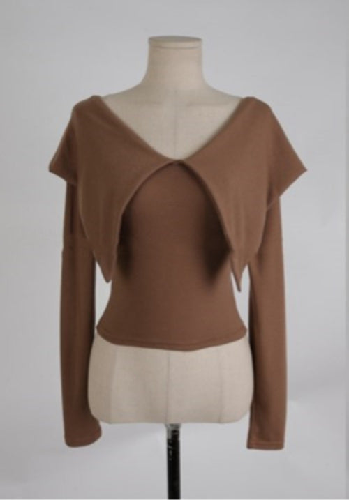 Women Long Sleeve Shirt Women's Short Slim Fit Slim and Sexy