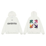 Off OW White Hoodie Colored crosses of yarn balls
