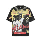 Men's t-shirt with rhinestone print, 100% cotton print