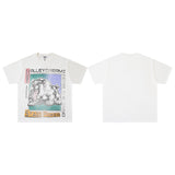 Valley men's t-shirt - short sleeve, washed print, 100% cotton streetwear