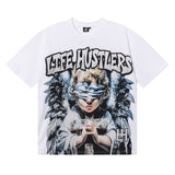 Life hustlers hot diamond printingpure cotton t-shirt g