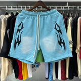 HS Shorts Retro abstract print