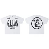 Hip-hop streetwear short sleeve tee - 100% cotton street print