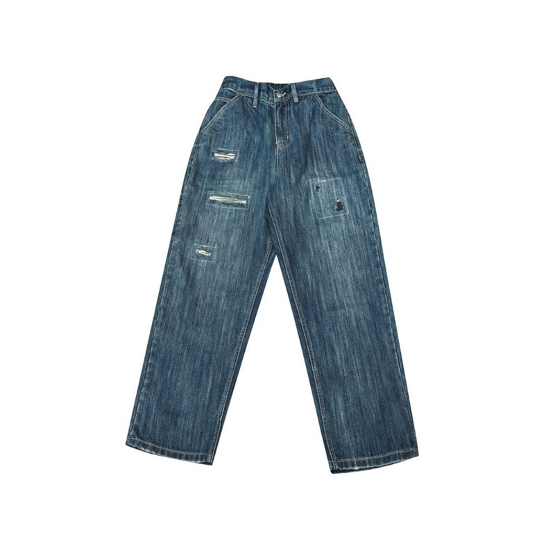 Unisex Jeans Men's Pants Loose Straight