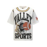 Vale forever washed t-shirt men's direct injection printing g pure cotton