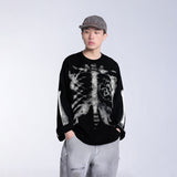 Unisex long-sleeved shirt autum skull skeleton