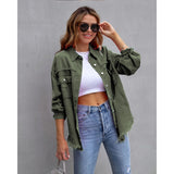 Women's european and american style mid-length frayed hem distressed denim jacket - autumn/winter long sleeve casual turn-down collar top