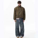 Unisex Down Jacket Winter Lamb Fleece Cotton Jacket