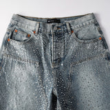 Purple Brand Denim Shorts rhinestone