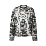 Unisex long-sleeved shirt autumretro camouflage