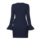Work Dresses Fashion Slim Fit Bow Temperament Dress
