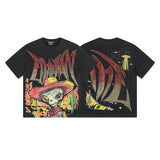 Mixed emotion men's t-shirt - short sleeve, rhinestone print, 100% cotton