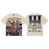 Life hustlere short-sleeved t-shirt men's pure cotton street printing fashion