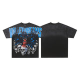 Men's t-shirt with rhinestone print, 100% cotton print