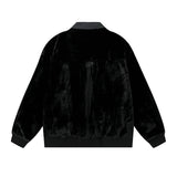 Unisex Down Jacket Men's Autumn/Winter Leather Splicing Motorcycle Jacket