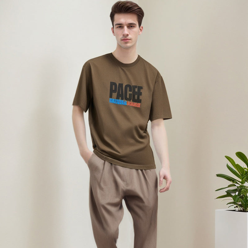 Men's T-shirt Printed Short-Sleeved T-shirt