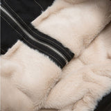 Unisex Down Jacket Men's and Women's Winter Fur Collar Hooded Padded Jacket