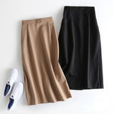 Women Skirt Spring and Autumn High Waist Midi Skirt