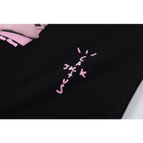 Travis Scott T-Shirt Travis Scott Pink Printed Short Sleeve T-Shirt