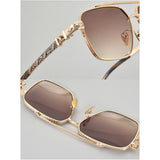 Chrome Hearts Sunglasses Double Beam Titanium Sunglasses