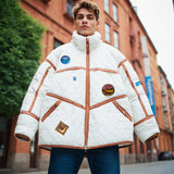 Men Jacket Winter Fleece-lined Thickened