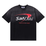 American-style satoshi direct-injection pure cotton t-shirt with "g" letter print