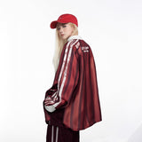 Unisex long-sleeved shirt autumretrostripes