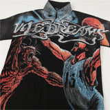 Vale forever american washed t-shirt - men's hip hop print, 100% cotton