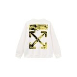 Off OW White Sweatshirt yellow gradient