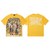 Mixed emotion cross-border t-shirt rhinestone printingg pure cottonprinting