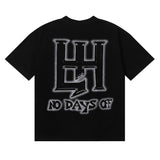 Life hustlers american hot diamond direct injection street printing pure cotton t-shirt g