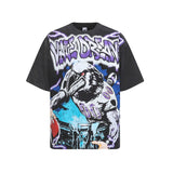 Valley washed t-shirt - men's hip hop print - 100% cotton