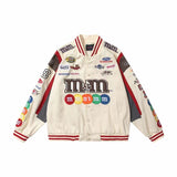 Varsity Jacket Vintage Spring and Autumn Coat Loose Baseball Uniform Jacket