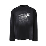 Unisex long-sleeved shirt autumretropure cotton