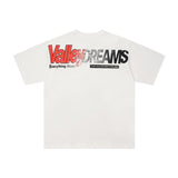 Duaa american street pure cotton t-shirt g direct injection retroprinting