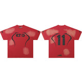 Hip-hop streetwear short sleeve tee - 100% cotton street print