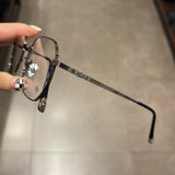 CHH Chrome Hearts Glasses Ultra Light Pure Titanium Polygon Frame Myopia Glasses Frame