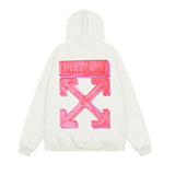 Off OW White Hoodie Pink 3D shape