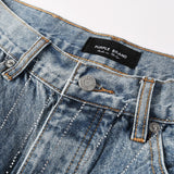 Purple Brand Denim Shorts Rhinestones