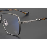 CHH Chrome Hearts Glasses Engraved Pure Titanium Versatile Square Glasses Frame