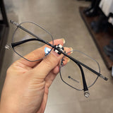 CHH Chrome Hearts Glasses Ultra Light Pure Titanium Polygon Frame Myopia Glasses Frame