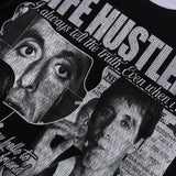 Life hustlers direct injection hip hop printingpure cotton t-shirt g