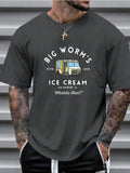 Fashionable Casual Printed Round Neck T-Shirt