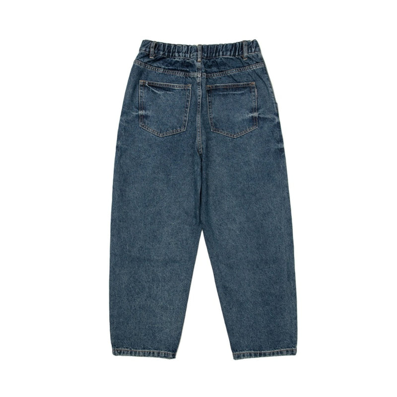 Unisex Jeans Washed Loose Straight-Leg Denim Men