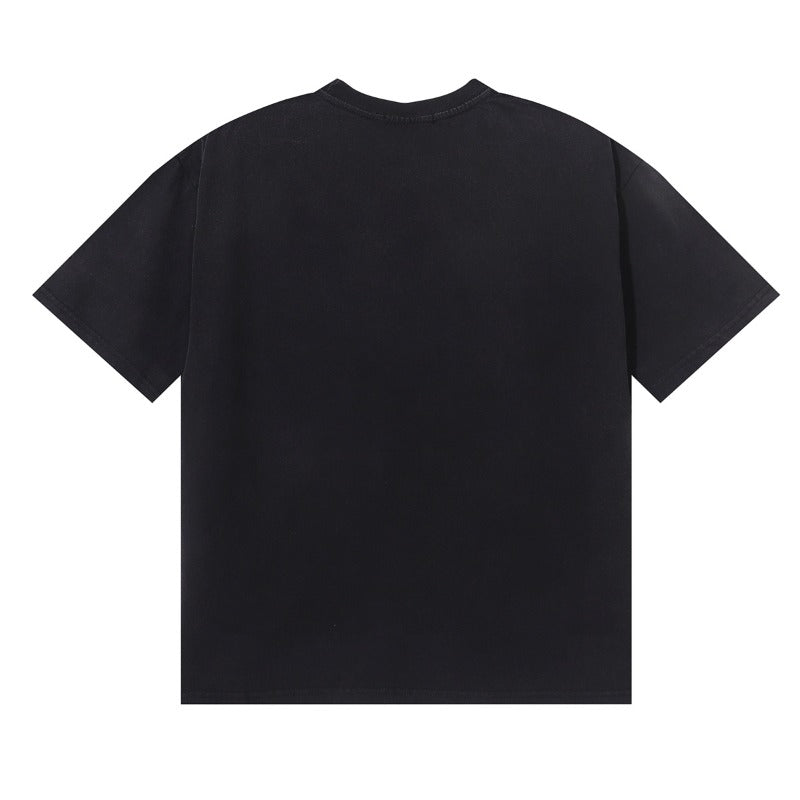 American-style satoshi pure cotton t-shirt with "g" letter print