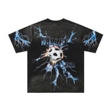 Vale forever vintage pure cotton t-shirt washed and distressed hip hop printingg